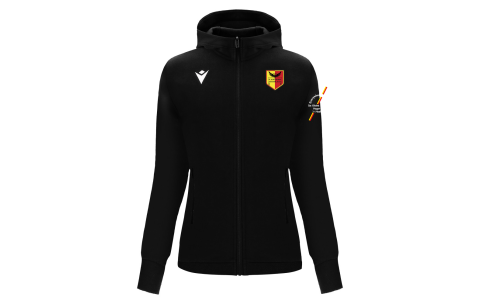 SUPCDKM - DRUM FULL LENGTH ZIP WOMAN HOODY BLK